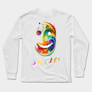 Smile and spread joy around you, Smiles are Contagious Long Sleeve T-Shirt